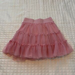 1989 Place Pink Layered Tulle Skirt